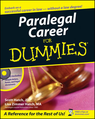 Book cover for Paralegal Career For Dummies
