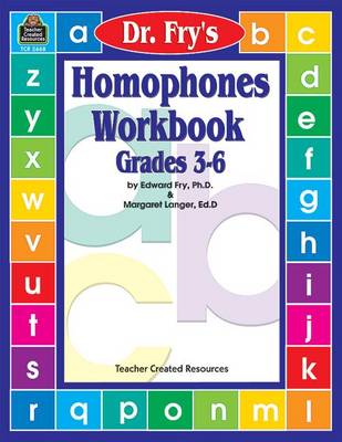 Book cover for Homophones Workbook by Dr. Fry