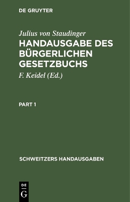 Book cover for Handausgabe Des B�rgerlichen Gesetzbuchs