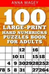 Book cover for 100 Large-Print Hard Numbricks Puzzles Book for Adults