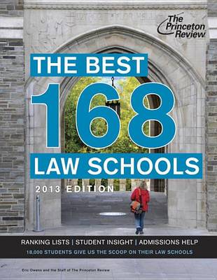 Book cover for The Best 168 Law Schools, 2013 Edition