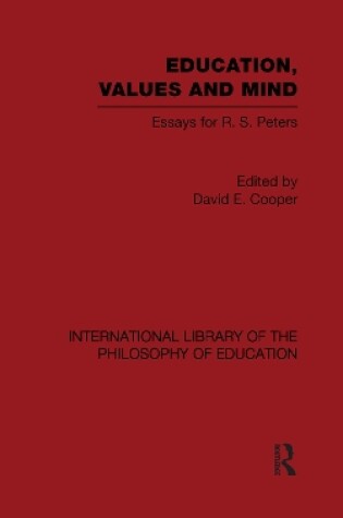 Cover of Education, Values and Mind