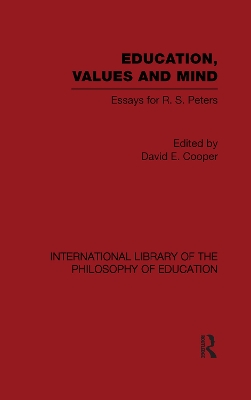 Book cover for Education, Values and Mind