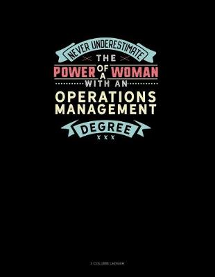 Book cover for Never Underestimate The Power Of A Woman With An Operations Management Degree