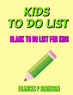 Book cover for Kids To Do List