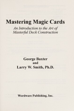 Cover of Mastering Magic Cards