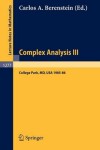 Book cover for Complex Analysis III