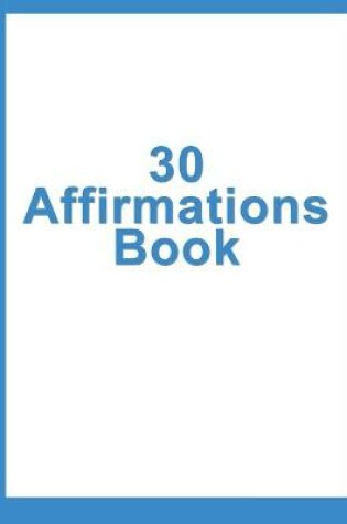 Cover of 30 Affirmations Book