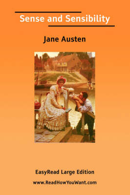 Book cover for Sense and Sensibility [Easyread Large Edition]