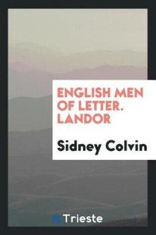Cover of English Men of Letter. Landor