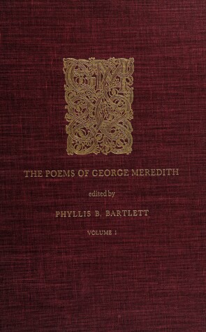 Book cover for The Poems of George Meredith