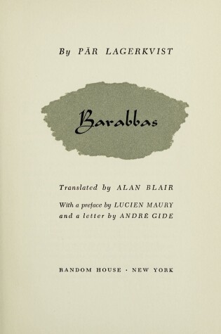 Cover of Barabbas V134