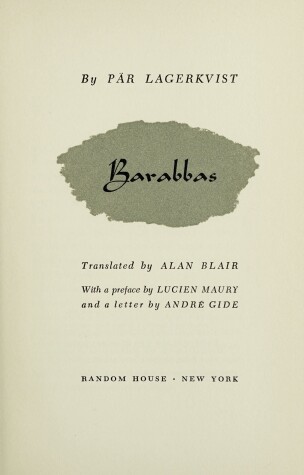 Book cover for Barabbas V134