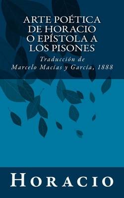 Book cover for Arte poética de Horacio o Epístola a los Pisones