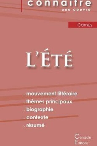 Cover of Fiche de lecture L'Ete de Albert Camus (Analyse litteraire de reference et resume complet)