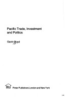 Book cover for Pacific Trade, Investments and Politics