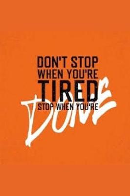 Book cover for Don't Stop When You're Tired