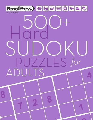 Book cover for 500+ Hard Sudoku Puzzles for Adults