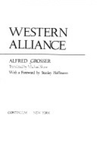 Cover of The Western Alliance