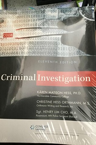 Cover of Criminal Investigation