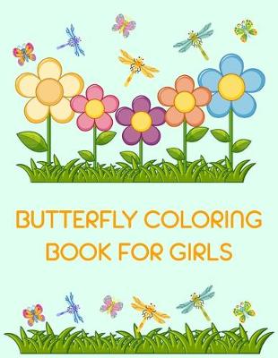 Book cover for Butterfly Coloring Book for Girls