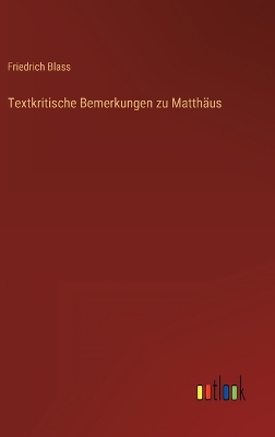 Book cover for Textkritische Bemerkungen zu Matthäus