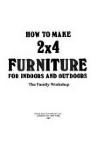 Cover of How/ 2x4 Furniture