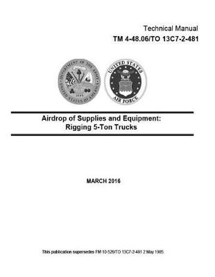 Book cover for Technical Manual TM 4-48.06/TO 13C7-2-481 Airdrop of Supplies and Equipment