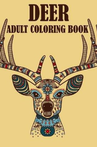 Cover of Deer Adult Coloring Book