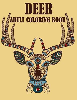 Book cover for Deer Adult Coloring Book