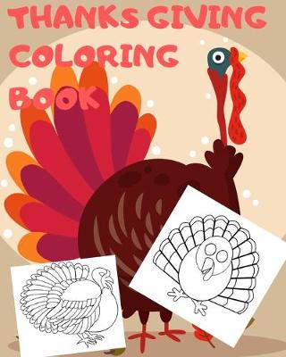 Book cover for Thanksgiving Coloring Book