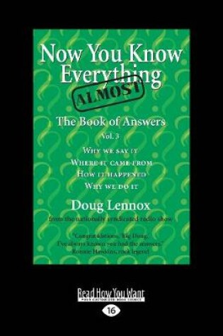 Cover of Now You Know Almost Everything