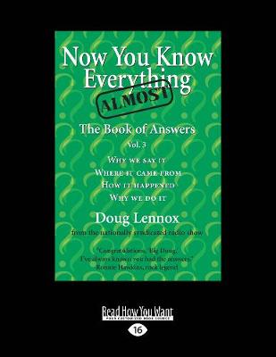 Book cover for Now You Know Almost Everything