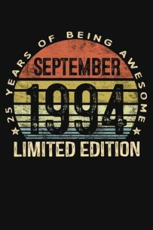 Cover of September 1994 Limited Edition 25 Years of Being Awesome