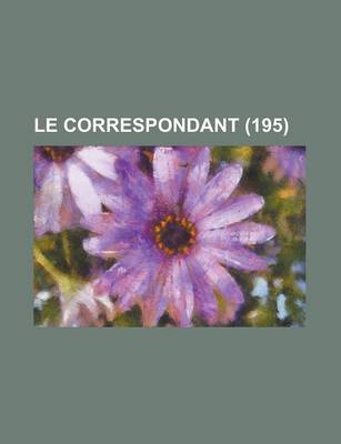 Book cover for Le Correspondant (195)