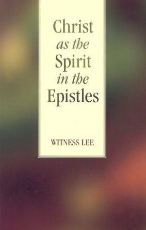 Book cover for Christ as the Spirit in the Epistles