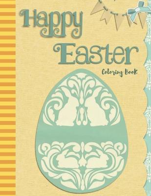 Book cover for Happy Easter Coloring Book