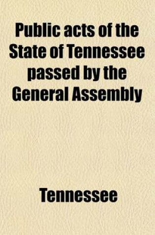 Cover of Tennessee Session Laws (Volume 1)