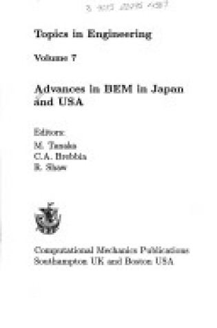 Cover of Advances in Boundary Elements Methods in Japan and U.S.A.