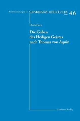 Cover of Die Gaben Des Heiligen Geistes Nach Thomas Von Aquin