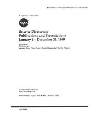 Book cover for Science Directorate Publications and Presentations