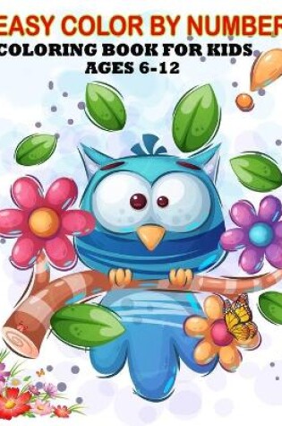 Cover of Easy Color By number Coloring Book For Kids Ages 6-12