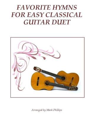 Book cover for Favorite Hymns for Easy Classical Guitar Duet