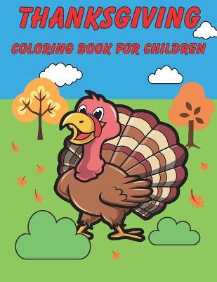 Book cover for Thanksgiving Coloring Book For Children