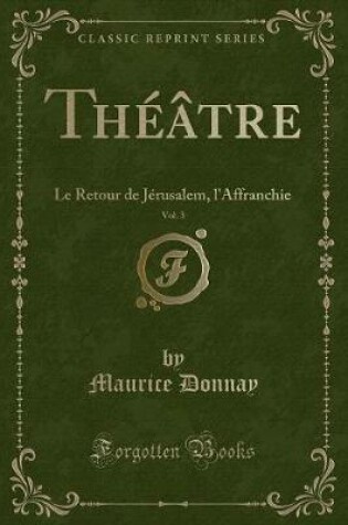 Cover of Théâtre, Vol. 3