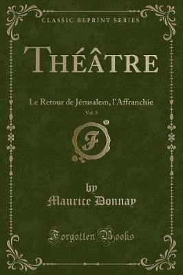 Book cover for Théâtre, Vol. 3