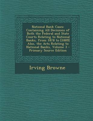 Book cover for National Bank Cases