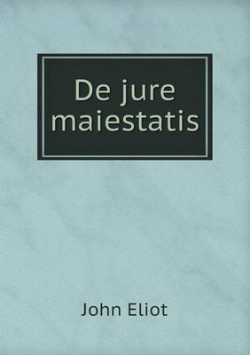 Book cover for De jure maiestatis