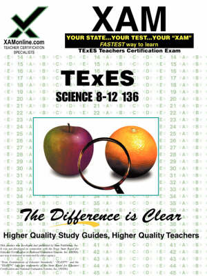 Book cover for TExES Science 8-12 136 Teacher Certification Test Prep Study Guide