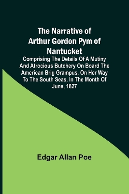 Book cover for The Narrative of Arthur Gordon Pym of Nantucket; Comprising the details of a mutiny and atrocious butchery on board the American brig Grampus, on her way to the South Seas, in the month of June, 1827.